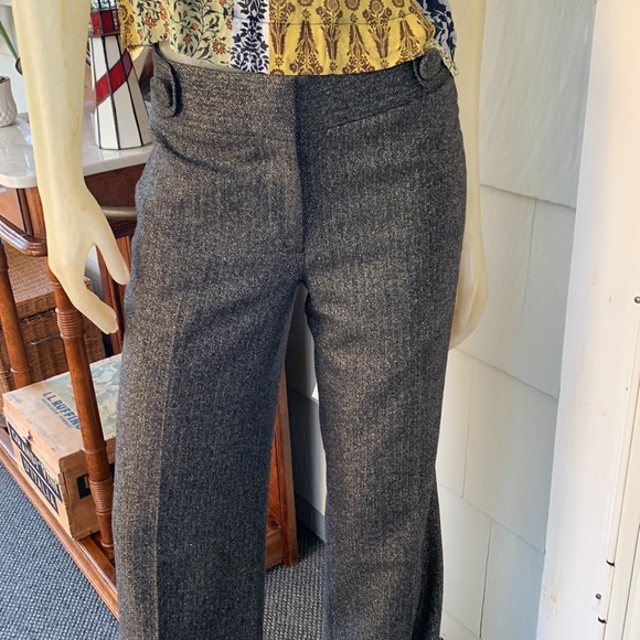 J.Crew Favorite Fit Shimmer TALL LONG Black with Gold Thread - Picture 6 of 9